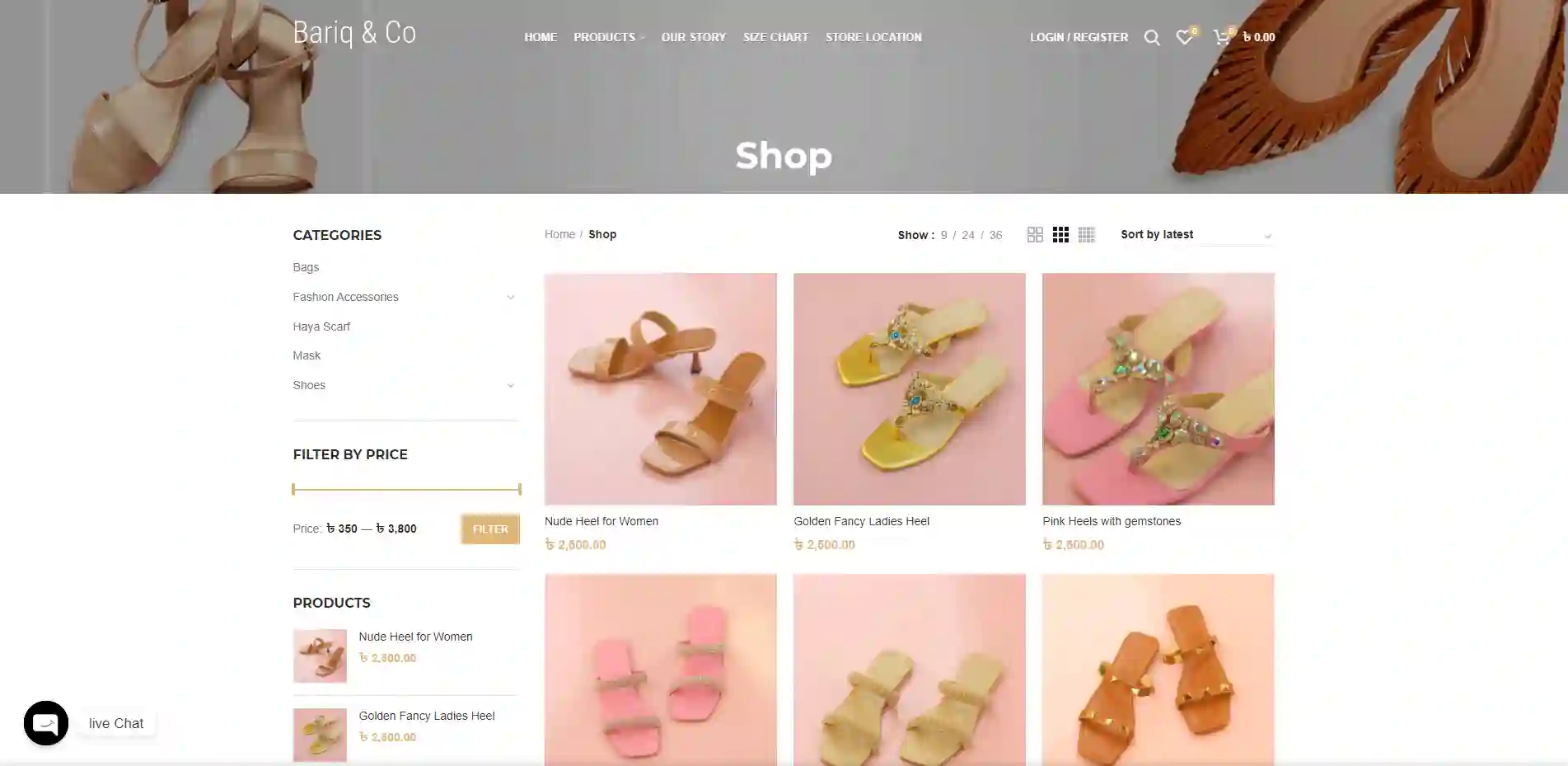 shop Buy Ladies Shoes Online in Bangladesh Bariq Co